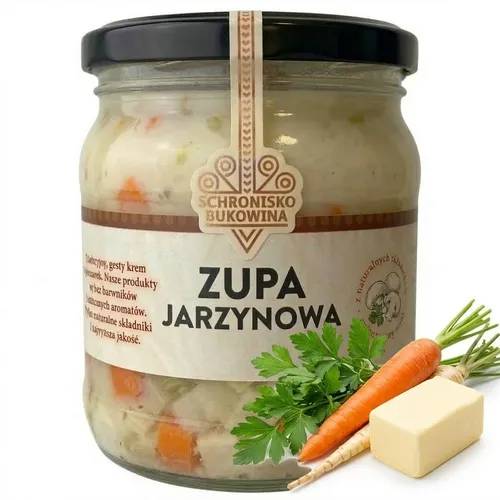 Gemüsesuppe mit Buttergemüse, 430 ml – Schronisko Bukowina