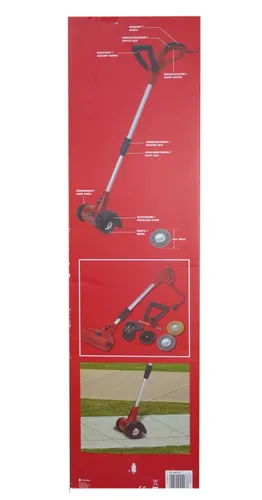 TOOLCRAFT CHGY-400 Fugenreiniger 230 V/AC - Effektiver Fugenreiniger mit 400 W Motor, ideal zum Entfernen von Unkraut und Moos. Teleskopierbarer Holm für ergonomisches Arbeiten und einfache Handhabung dank seitlichem Führungsrad.