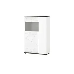 Highboardvitrine Venezia ¦ weiß ¦ Maße (cm): B: 92 H: 141 T: 40.0