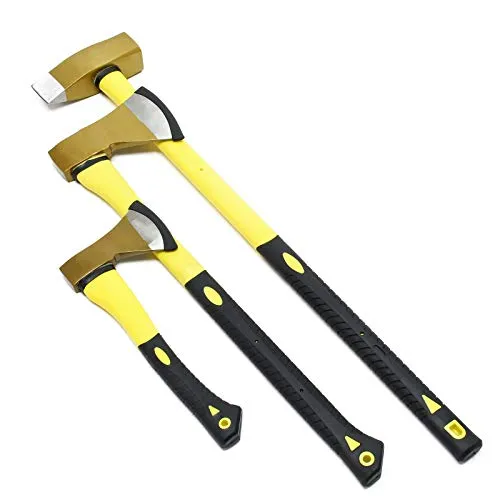 Wiltec Axt Set 3tlg. - Spaltbeil, Spaltaxt und Spalthammer für Holzarbeiten - Rasenmäherersatzteile & Rasenmäherzubehör - 3-teiliges Set mit leichtem Design und rutschfestem Griff für sichere und präzise Holzarbeiten.