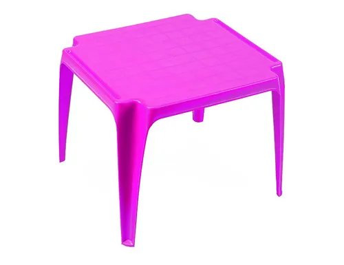 Progarden Kinder-Stapeltisch 50 x 50 cm, Höhe 44 cm, quadratisch, pink