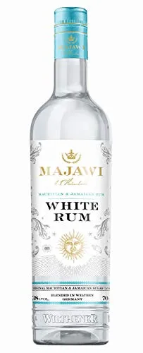 MAJAWI White Rum I Weißer Rum aus Mauritius und Jamaika, vollendet in Wilthen I Geschmack aus 3 Welten I 38% vol. I 0,7 l