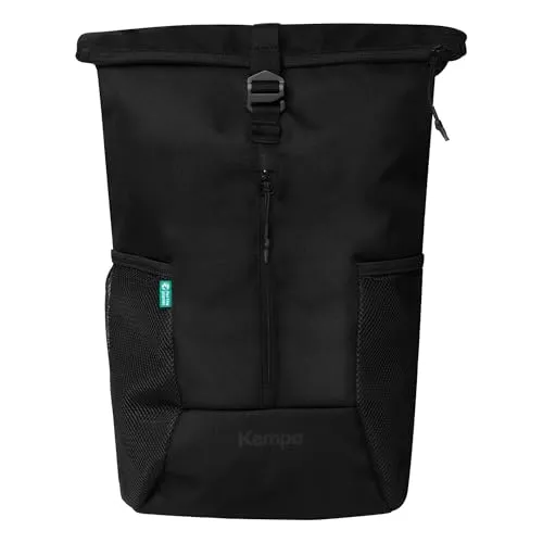 Kempa Rucksack Rolltop in Schwarz - Reisetaschen - Stylischer und funktionaler Rolltop-Rucksack mit viel Stauraum und wasserdichtem Material, ideal für Sport und Freizeit.