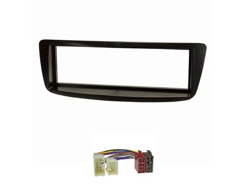 tomzz Audio Radioblende Set passt für Toyota Aygo schwarz mit Radioadapter ISO Autoradio