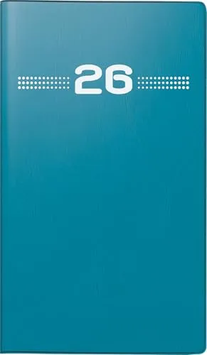 rido/idé Taschenkalender Mod. Miniplaner d 15 '26 | A6, Kunststoff, petrol