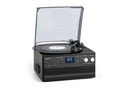 Auna Plattenspieler mit Bluetooth und Lautsprecher von Auna