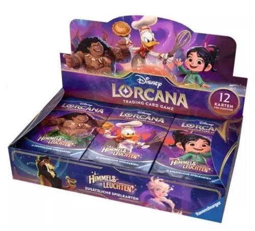 Disney Lorcana Himmelsleuchten 24er Display - DE - TCG OVP Displays, entdecke die neuen Karten der Edition Himmelsleuchten und starte dein Abenteuer im Disney Lorcana Universum!