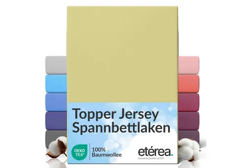 etérea Himmlische Qualität Spannbettlaken etérea Comfort Jersey Topper Spannbettlaken, Jersey, Gummizug: rundum, (1 Stück)