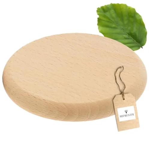 HOFMEISTER® Abdeckung für Maß-Krüge & Weizengläser bis 8,4 cm Ã˜, Anti-Wespen-Deckel aus Holz, Schutz vor Insekten-Stichen und Schmutz im Bier-Garten, 10 cm Ã˜