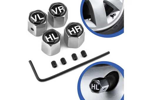Adapter Universe Ventilkappe Reifen Ventil Kappen SET Felgen Schloss Auto Rad Merker Marker