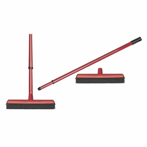 BÜMAG Gummibesen mit Stiel 1,35 m in rot von BÜMAG