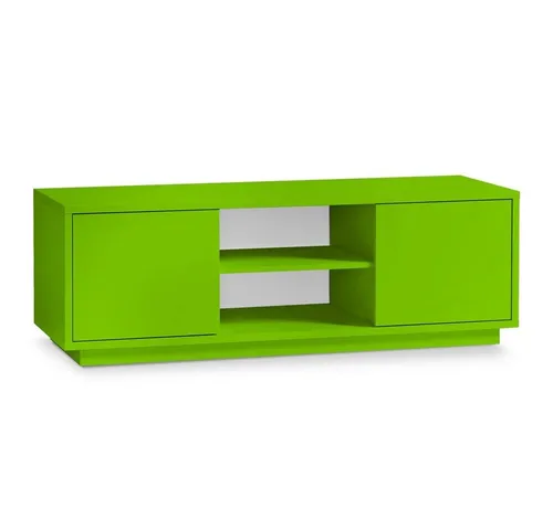 Aileenstore TV-Lowboard Eyecatcher - Fernseher-Tisch in Holz-Optik - TV-Halterungen mit viel Stauraum: Das hochwertige Lowboard aus Deutschland bietet 2 Türen & 2 Fächer für Ihre Geräte und besticht durch ein modernes, farbenfrohes Design.