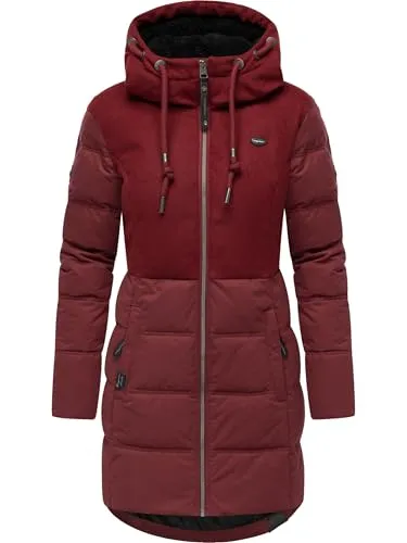 Ragwear Winterjacke Ashani Block Intl. - Stylischer Winterparka mit gefütterter Kapuze - Funktionsjacken, wasserdicht und winddicht, ideal für kalte Tage, mit modischem Design und praktischer Kapuze.