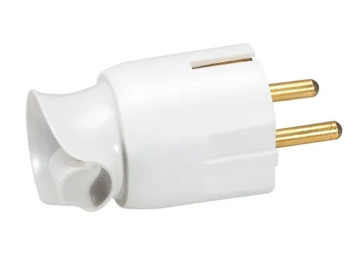 Produktbild Stecker Kupplungen Legrand Stecker 360° drehbare Einführung weiß