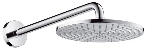 Hansgrohe Raindance Air Tellerkopfbrause 240mm mit Brausearm satinox - 27474810 - Luxuriöse Brause für entspannende Regenduschen, mit innovativer Air-Technologie für ein sanftes Wassererlebnis.
