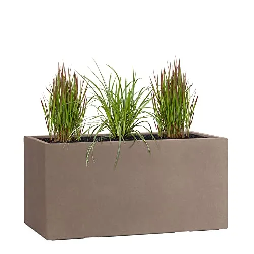 Pflanzwerk® Pflanzkübel TUB Braun 40x80x40cm XXL – Rechteckig und langlebig - Großer Pflanzwerk Pflanzkübel aus robustem Fiberglas, ideal für Innen- und Außenbereiche. Frostbeständig und UV-geschützt, bietet er optimalen Schutz für Ihre Pflanzen. Perfekt für eine stilvolle Gartengestaltung.