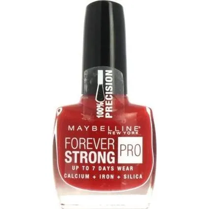 Produktbild Maybelline New York GEMEY MAYBELLINE Forever Strong Pro Nail Polish 505 Forever Red (505 Forever Red, 505 Rot, Forever Red 505, Farblack) (41904456)