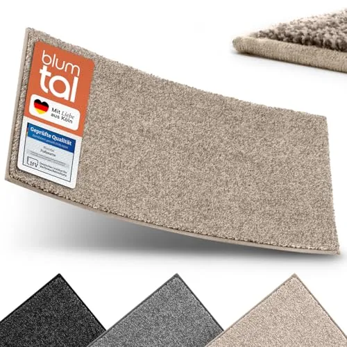 Blumtal Mikrofaser Fußmatte 86x150 cm in beige von Blumtal