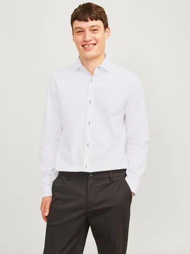 JACK & JONES Slim Fit Hemd für Herren - Herrenhemden aus 100% Baumwolle, perfekt für einen stilvollen und komfortablen Look im Alltag.
