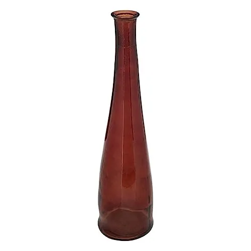 Atmosphera Lange Vase Uly aus Recyclingglas in orange von Atmosphera