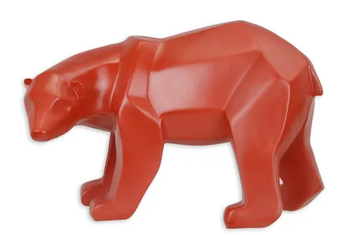 Aubaho Dekoobjekt Polygonale Figur Eisbär aus Kunstharz - Stilvolle polygonale Eisbär-Figur aus hochwertigem Kunstharz, ideal für kreative Dekoration in jedem Raum. Neu und farbenfroh, perfekt als Blickfang!