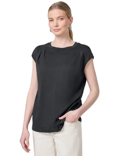 Damen Jersey-Shirt mit Raffung