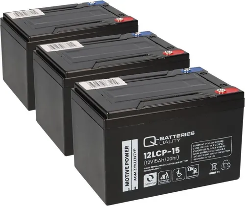 Akku kompatibel 36V 15Ah - AGM-Technologie für E-Scooter und E-Roller, wartungsfrei und langlebig für zuverlässige Stromversorgung