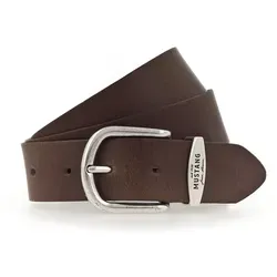 MUSTANG Damen Gürtel Echtledergürtel - Damen-Gürtel aus hochwertigem Echtleder, 35 mm breit, mit stilvoller Metall-Schlaufe für einen casual und trendigen Look.