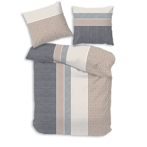 Träumschön Biber Bettwäsche Set 2tlg 155x220 cm - Bettwäsche-Sets aus 100% Baumwolle, atmungsaktiv und hautfreundlich, perfekt für warme Nächte und gemütliche Winterabende.