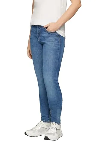 Sadie Skinny Fit Jeanshose für Damen - Stylische Skinny Fit Jeanshose mit Mid Rise-Bundhöhe, Gürtelschlaufen und 5-Pocket-Design. Ideal für einen modernen Look im Alltag.