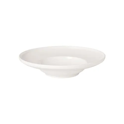 Villeroy & Boch Afina Pastateller Set 6 Stück - Teller tief ø 24,9 cm aus Premium Porcelain, spülmaschinenfest und mikrowellensicher - ideal für stilvolle Suppen und Pastagerichte.