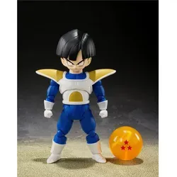 Dragon Ball Z S.H. Figuarts Actionfigur Son Gohan (Battle Clothes) 10 cm - Spielfiguren: Hochwertige, bewegliche Actionfigur von Son Gohan aus Dragon Ball Z, ideal für Sammler und Fans, mit verschiedenen Gesichtsausdrücken und optionalen Haarteilen.