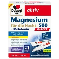 Doppelherz Mag.500 für die Nacht+Melatonin Direct 20 St