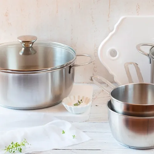 BRA Ancora | Kochtopf mit Deckel 18 cm, Edelstahl 18/10, ohne Antihaftbeschichtu
