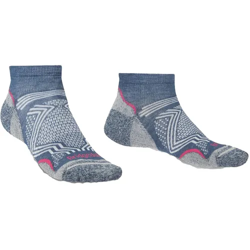 Bridgedale Damen Hike Ultralight T2 Coolmax Low Socken (Größe 38 , blau)