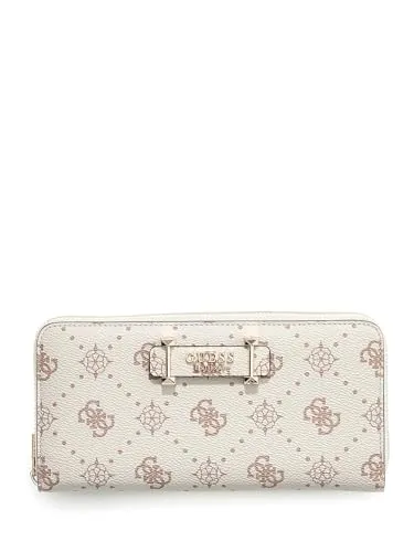 Guess Large Zip Around Wallet beige in beige von GUESS