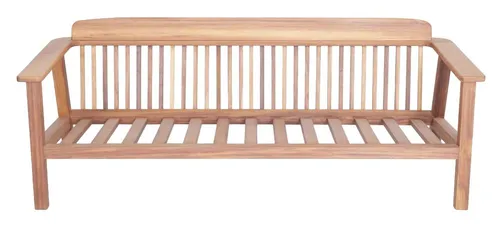 Sitzbank Holzbank Gartenbank mit Rückenlehne - Moderne Gartenbank für Erwachsene, aus hochwertigem Holz, Maße: 200 x 85 x 75 cm, ideal für entspannte Stunden im Freien. Pflegeleicht und robust, mit 2 Jahren Herstellergarantie.