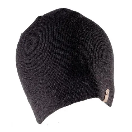 AB Beanie Classic Strickmütze Zweilagiger Strick Schwarz