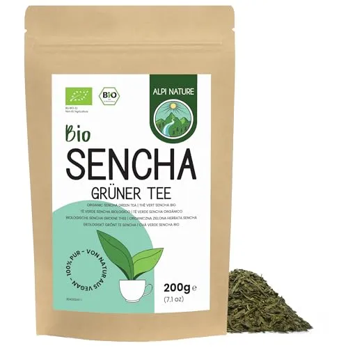 Alpi Nature Sencha Grüner Tee BIO 200g, Sencha Tee lose, Senchatee