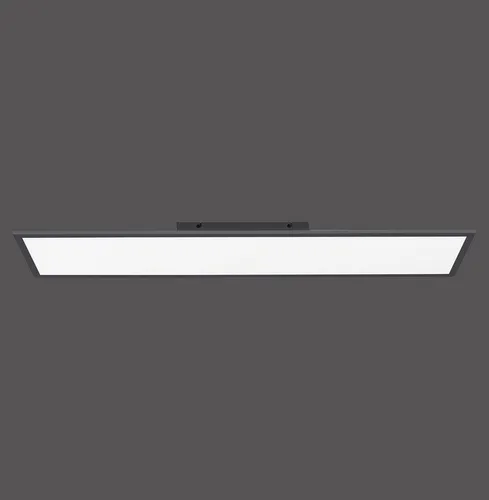 Licht-Erlebnisse Deckenleuchte NORWIN, LED fest integriert, LED Dimmer Schwarz Weiß eckig warmweißes Licht 2700-5000 K 3100 lm