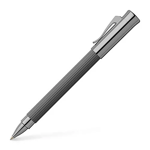 Graf von Faber-Castell 141598 - Tintenroller Tamitio Stone Grey, Schreibfarbe schwarz, mit hochwertiger Geschenkverpackung