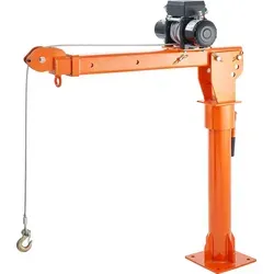 SucceBuy Elektrischer Pickup-Truck-Kran, 2200 lbs Kapazität, 360° schwenkbar, 6000 lbs Winde, faltbar für das Heben auf dem Bau und in der Fabrik