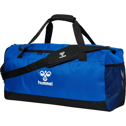 Hummel Sporttasche Core 2.0 Sports Bag M, blau, 45 Liter - Rucksack mit 45 Litern Volumen, Schuhfach und stabilisierendem Boden für optimale Formbeständigkeit. Ideal für Sport und Freizeit.