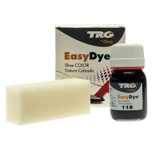 TRG Easy Dye Lederfarbe schwarz (118) zur Farbauffrischung von Glattleder