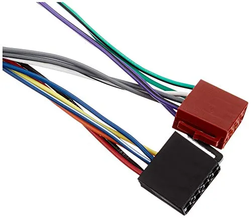 ACV 1300-02 Radioanschlusskabel für Toyota/Lexus/Daihatsu/VW (ISO Norm: Strom + 4 Lautsprecher, Kupfer als Leiter, PVC als Isolierung)