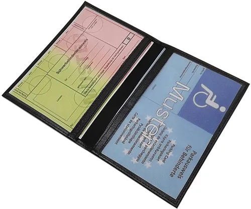 Rindleder Ausweismappe Ausweisetui Ausweistasche Schwerbehindertenausweis