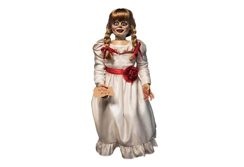 The Conjuring Annabelle DOLL 40 INCH Prop Replica - Nachbildungen & Requisiten, authentische 40 Zoll große Nachbildung der berühmten Annabelle Puppe für Horror-Fans und Sammler.