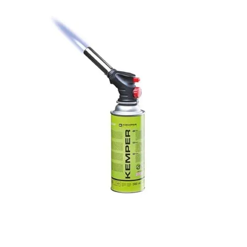 Kemper Double Blister Kit mit Mehrzweck Mini Brenner mit Gaskartusche 227 Gramm Ventil, Mehrfarbig, one Size