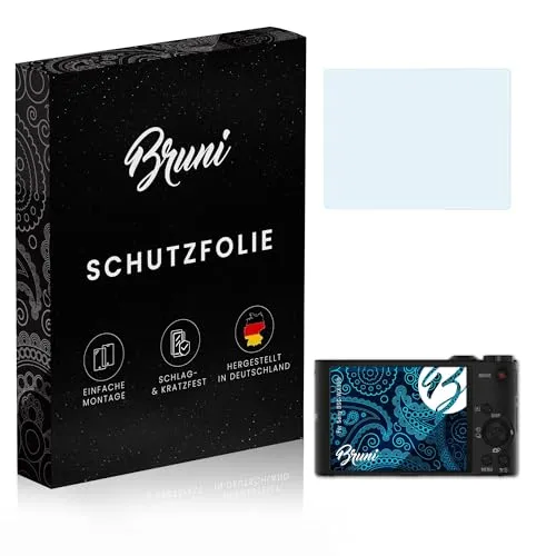 Bruni Schutzfolie kompatibel mit Sony DSC-WX350 Folie, glasklare Displayschutzfolie (2X)