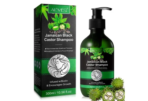 ALIVER Haarpflege-Set Shampoo Conditioner Haarmaske Haaröl Rizinus Vegan